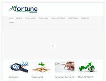 Tablet Screenshot of fortunesecurities.com